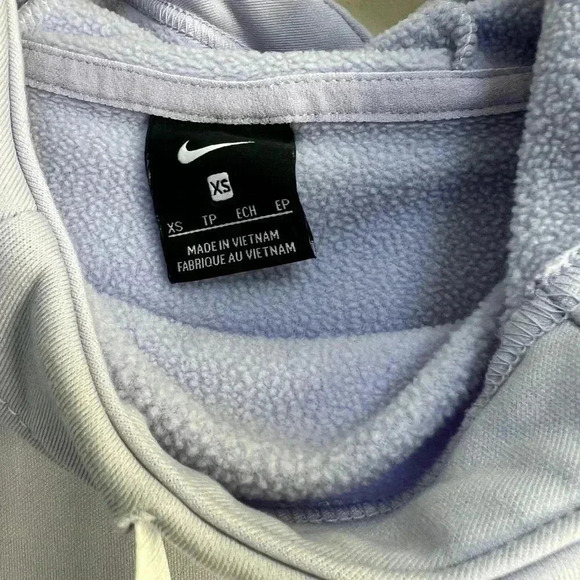 Nike Just Do It Women’s Light Purple Pullover Hoodie Sweatshirt Size XS - Picture 3 of 4